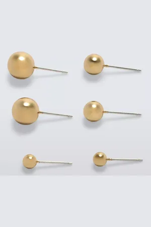 John Lewis Graduated Stud Earrings, Pack of 3