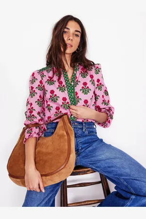 Boden Arabella Floral Lace Detail Top
