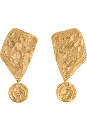 Reiss Mason Molten Large Drop Earrings