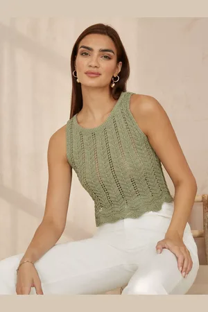 Yumi Crochet Knitted Tank Top