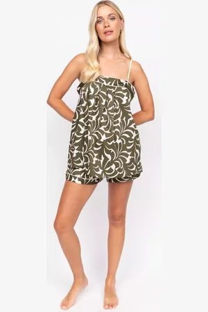 Fable Chiswick Palm Print Cami Pyjama Set