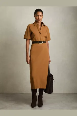 Reiss Astrid Jersey Collared Bodycon Dress