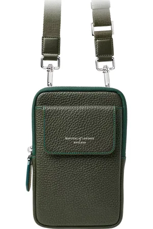 ASPINAL OF LONDON Reporter Pebble Leather Crossbody Phone Bag