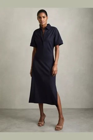 Reiss Astrid Jersey Collared Bodycon Dress