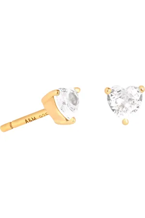 Astrid & Miyu Heart Crystal Stud Earrings
