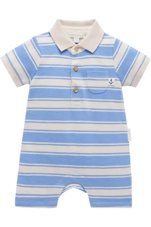 Purebaby Baby Organic Cotton Polo Romper