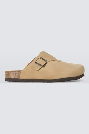 John Lewis Suede Footbed Clog Sandals