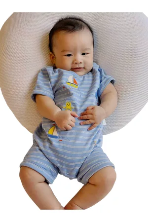 Purebaby Baby Organic Cotton Sail Away Romper