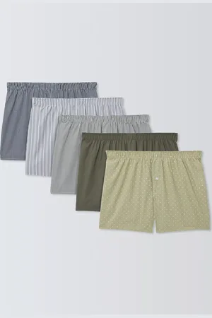 John Lewis Cotton Assorted Pattern Boxer Shorts, Pack of 5