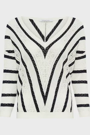 Gerard Darel Joelle Stripe V-Neck Jumper