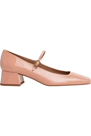 Flattered Evan Leather Square Heeled Mary Janes