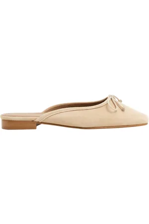 Flattered Malva Suede Backless Ballerina Mules