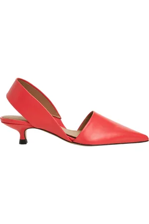 Flattered Ninni Leather Pointed Slingback Heels