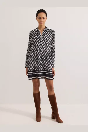 Phase Eight Eleanor Plisse Swing Dress
