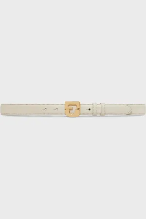 Gerard Darel Lauren Logo Buckle Leather Belt