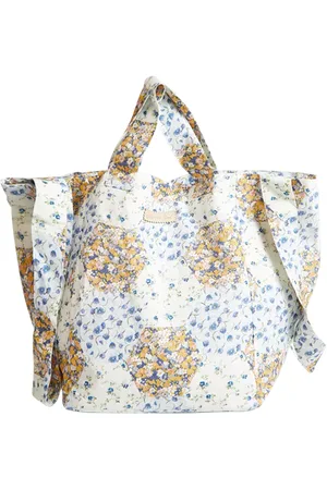 LILY AND LIONEL Tara Summer Pure Linen Tote Bag