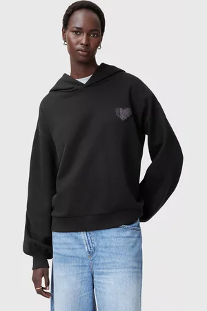 AllSaints Love Rihan Heart Logo Hoodie
