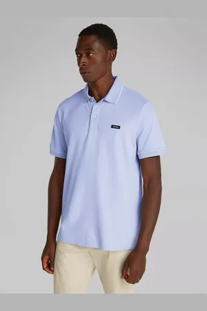 Calvin Klein Cotton Regular Fit Short Sleeve Zip Neck Polo Shirt