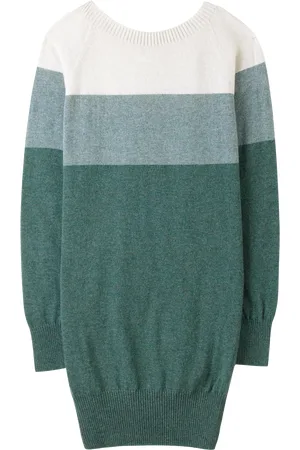 CELTIC & CO. Colour Block Pure Wool Jumper Dress