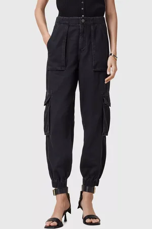 AllSaints Freda Pure Organic Cotton Denim Cargo Trousers