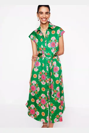 Boden Rachel Floral Shirt Dress
