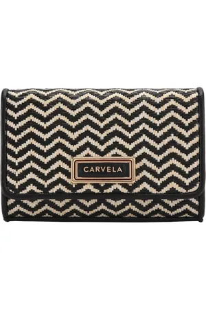 Carvela Capri Weave Canvas Clutch Bag