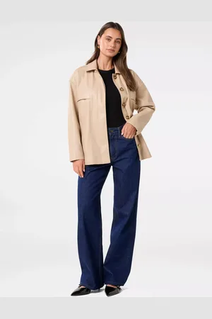 Forever New Karli Faux Leather Belted Shacket