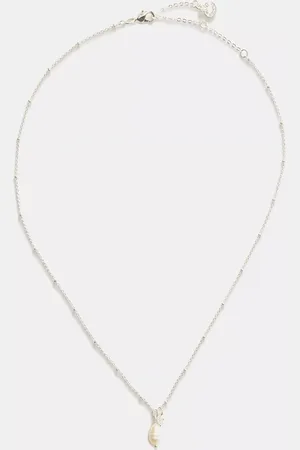 mint&berry Cubic Zirconia Pearl Necklace, Silver
