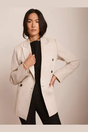 mint&berry Textured Double Breasted Blazer