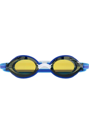 Speedo Junior Vanquisher 3.0 Mirrored Swim Goggles, Cobalt/Gold