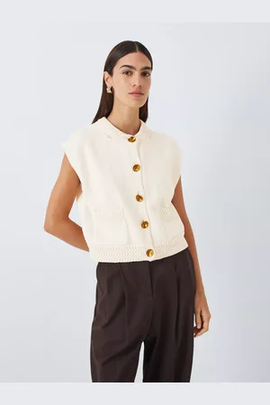 John Lewis Patch Pocket Sleeveless Cardigan