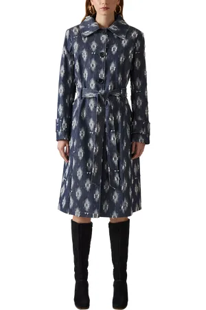 James Lakeland Abstract Print Trench Coat