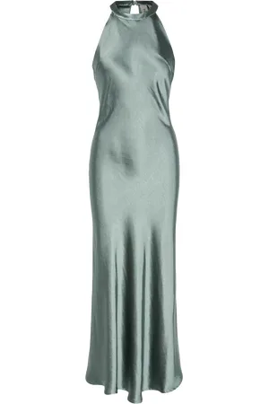 Y.A.S Soli Satin Open Back Dress