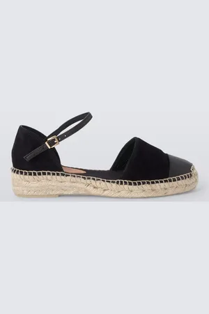 John Lewis Kennie Suede Blend Toe Cap Wedge Espadrilles Sandals