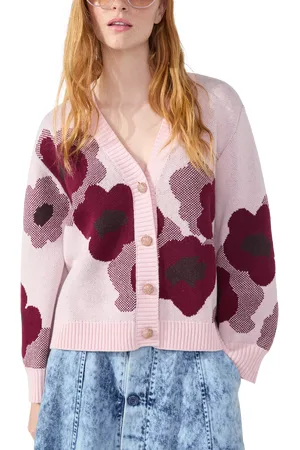HAYLEY MENZIES Edie Floral Wool Blend Cardigan