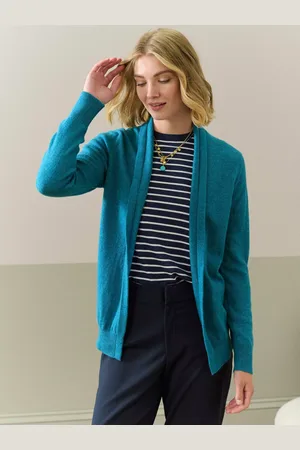 BRORA Gauzy Shawl Neck Pure Cashmere Cardigan