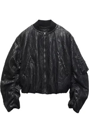 RAG&BONE Jemma Faux Leather Bomber Jacket