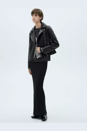 MANGO Liz Faux Leather Jacket