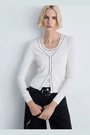 MANGO Shadowin Slim Fit Cardigan