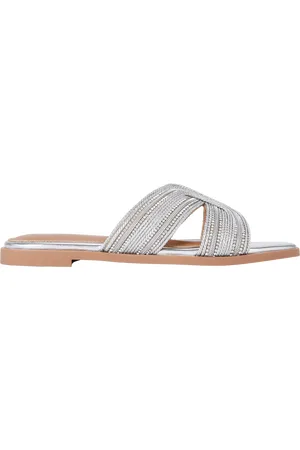 Kurt Geiger Pose Metallic Flat Sandals