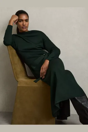 Reiss Petite Alina Belted Jumper Dress