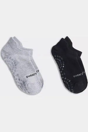 Sweaty Betty Reformer Gripped Organic Cotton Rich Trainer Socks, Pack of 2