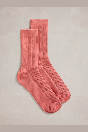 White Stuff Sparkle Ankle Sock