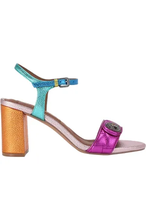 Kurt Geiger Kensington Langley Leather Block Heel Sandals