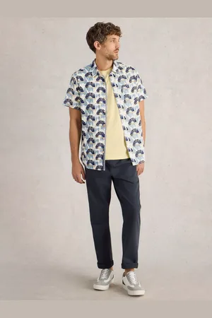 White Stuff Cotton Fan Printed Shirt