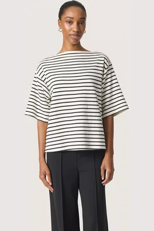 Soaked in Luxury Ingina Stripe Sweatshirt