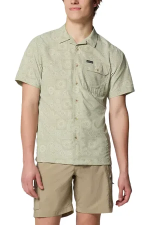 Columbia Tech Trail Printed Utility Short Sleeve Shirt