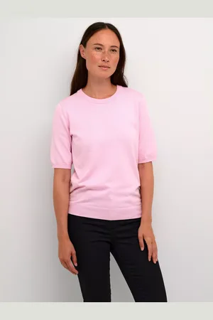 Kaffe Lizza Fine Knit Half Sleeve Top