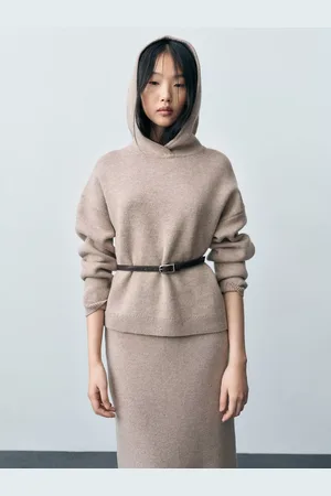 MANGO Goddes Wool Blend Oversized Hoodie