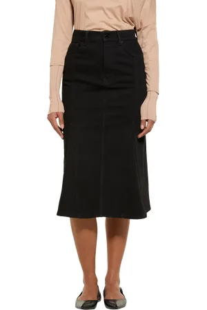 Sisley Flared Denim Skirt